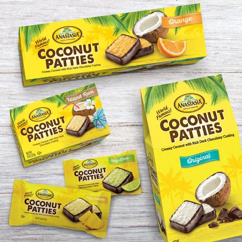 Miniatura 3 de Anastasia Confections Empanadas de coco con sabor a lima, peso neto de 12 onzas (paquete de dos)