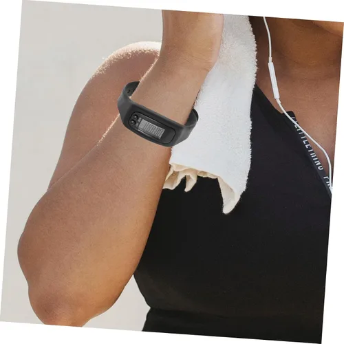 Miniatura 4 de HOMSFOU Reloj podómetro multifunción con contador de pasos, pulsera de fitness con banda agradable a la piel de 9.44 pulgadas para caminar
