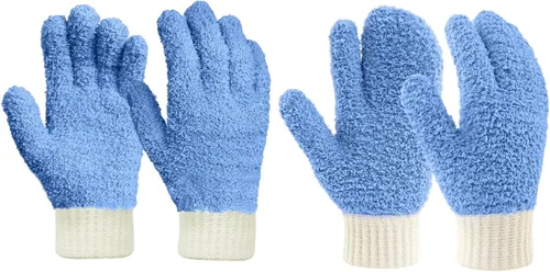 Miniatura 11 de MIG4U Guantes de limpieza de microfibra para el hogar, guantes para limpiar persianas, ventanas, contraventanas, muebles y coche, reutilizables, sin