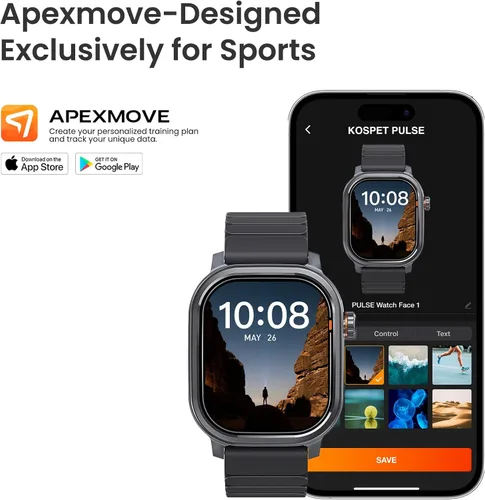 Miniatura 5 de KOSPET Pulse - Relojes inteligentes para hombre, llamadas y respuesta Bluetooth, duración de la batería de 25 días, AMOLED de 1.96 pulgadas