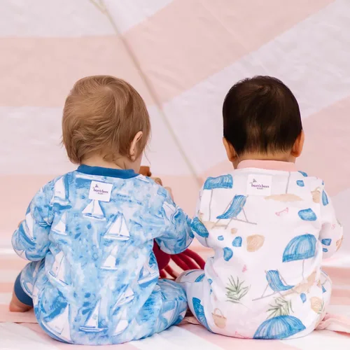 Miniatura 123 de Burt's Bees Baby - Pijama de una pieza para bebé, mameluco para dormir y jugar, algodón 100% orgánico, cremallera frontal