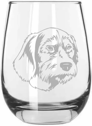 Miniatura 189 de Sakhalin Husky Dog - Copa de vino grabada personalizada de 15.25 onzas sin tallo