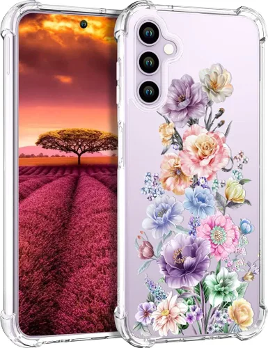 Miniatura 76 de Compatible con Samsung Galaxy S23 - Funda transparente para mujeres y niñas, diseño transparente (formas geométricas de arte abstracto)