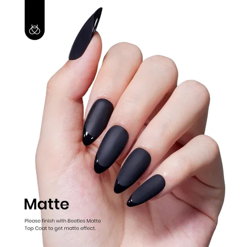 Miniatura 64 de Beetles - Esmalte de uñas de gel marrón – 0.5 onzas líquidas de esmalte de gel marrón oscuro, lámpara LED UV para uñas, regalo de manicura para I
