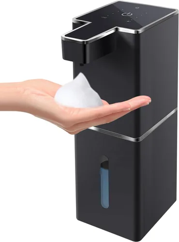 Dispensador Automático de Jabón Espumoso Sin Contacto 380ml/12.8oz Dispensador de Jabón de Manos Recargable Montado en Pared Bomba de Jabón Espumoso