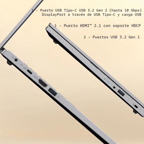 Miniatura 5 de Acer Aspire 3 A315-24P-R7VH Slim Laptop 15.6" Full HD Procesador AMD Ryzen 3 7320U Quad-Core Gráficos AMD Radeon LPDDR5 de 8 GB SSD NVMe