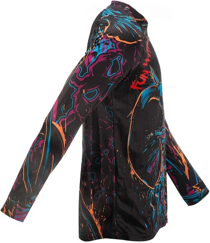 Miniatura 4 de JPOJPO Camiseta de ciclismo para hombre, camiseta de manga larga, para bicicleta de montaña, motocicleta, bicicleta, anti-UV