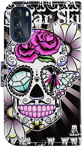 Miniatura 7 de Bcov Funda para Moto G 5G 2022, funda de cuero verde pájaro negro con tapa para teléfono con ranura para tarjeta y soporte para Motorola Moto G 5G