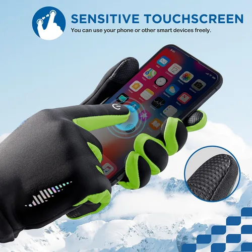 Miniatura 3 de SIMARI Guantes de invierno para niños, pantalla táctil, cálidos, térmicos, para correr, ciclismo, fútbol, rugby en clima frío, 106