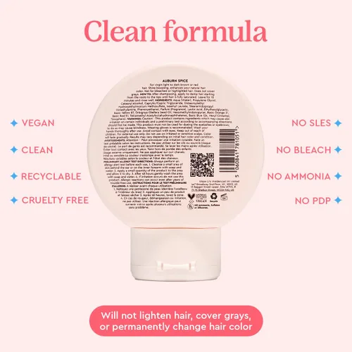 Miniatura 8 de Glaze Brillo Acondicionador de Color - Hidratante con Tinte para Cabello Castaño o Rojo, Potencia el Color y el Brillo, Repara el Daño - Auburn