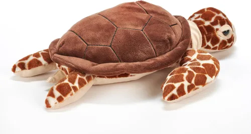 Miniatura 6 de The Petting Zoo Loggerhead - Peluche de tortuga marina, regalos para niños, animales salvajes del océano Onez, juguete de peluche de tortuga marina