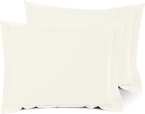 Miniatura 42 de Nestl Juego de 2 fundas tipo sham de almohada suaves - Fundas de almohada de microfibra de doble cepillado - Fundas de almohada de cama premium