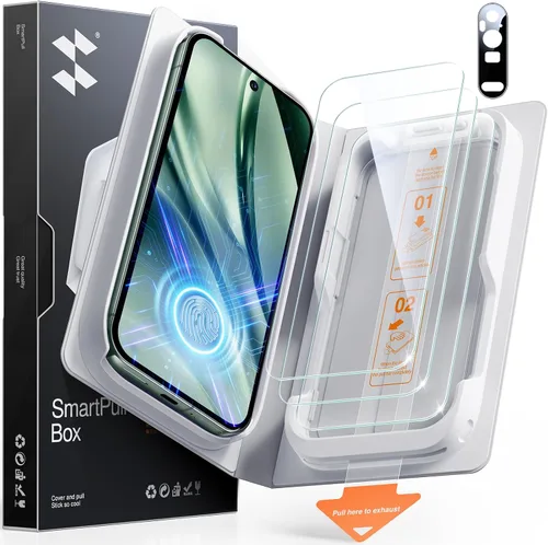 Miniatura 14 de SMARTDEVIL Protector de pantalla para Google Pixel 9 Pro XL (paquete de 3) + protector de lente de cámara, vidrio templado HD, apto para desbloqueo