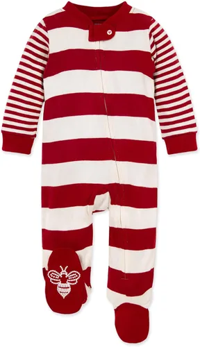 Miniatura 203 de Burt's Bees Baby - Pijama para bebés niñas de 100% algodón orgánico con cremallera frontal completa y pies cerrados antideslizantes