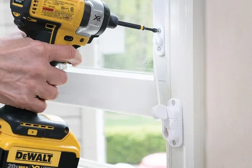 Miniatura 6 de Dreambaby Breezz-Safe - Bloqueo de restrictor de ventana deslizante sin llave para niños - Tope de seguridad para bebés - Blanco