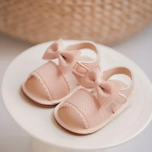 Miniatura 108 de Meckior Sandalias de verano con punta abierta y suave de piel sintética para bebés y niñas pequeñas