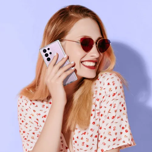 Miniatura 5 de ULAK Compatible con Funda para Samsung Galaxy S23 Ultra 5G, Resistente de Servicio Pesado a Prueba de Golpes Híbrida Parachoques de TPU Suave Brillo