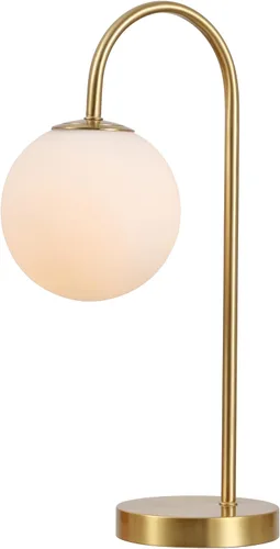 Miniatura 8 de JONATHAN Y Lámpara de mesa con globo de cristal negro de 18.25 pulgadas, lámpara de noche minimalista de mediados de siglo para dormitorio, sala