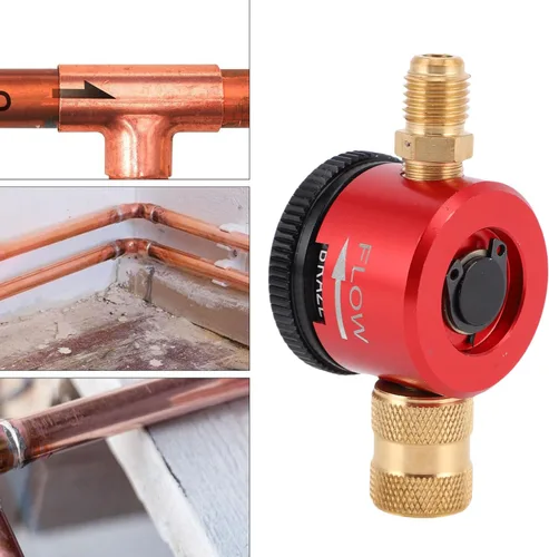 Miniatura 2 de Regulador de nitrógeno Hvac, Hvac Tools Liquidación, Herramienta de purga de nitrógeno Conector de 1/4 de pulgada Herramienta de soldadura