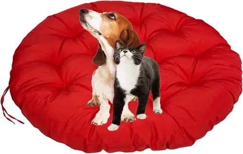 Miniatura 5 de Cojín redondo grueso para silla Papasan de 15.7 x 15.7 in, cojín de suelo extraíble para exteriores, cojín para silla Papasan al aire libre, cojín