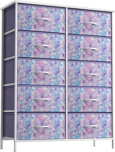 Miniatura 23 de Sorbus - Cómoda para niños con 8 cajones: mueble de almacenamiento en torre para dormitorio, pasillo, armario, organización de oficina, marco