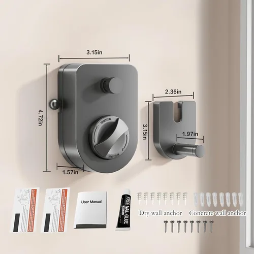 Miniatura 2 de CICUFY Tendedero retráctil para interiores, línea de ropa que no se hunde al aire libre, tendedero resistente de 13.7 pies con varilla telescópica