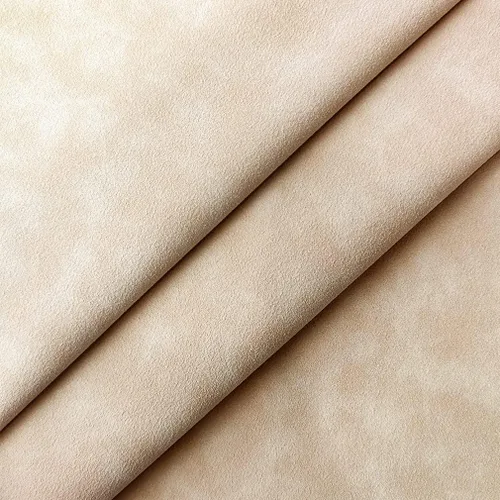 Miniatura 2 de Beige Rosa Suave Tela Sintética de Ante 30x135cm Cuero Sintético Hielo para Mochilas, Bolsos, Costura, Manualidades