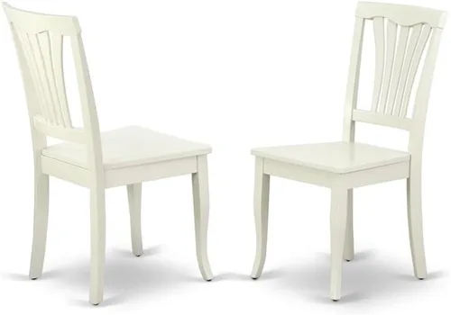 Miniatura 11 de East West Furniture AVC-OAK-C Avon - Juego de 2 sillas de comedor de cocina tapizadas con tela de lino, de madera maciza, color roble Avc-roble-c