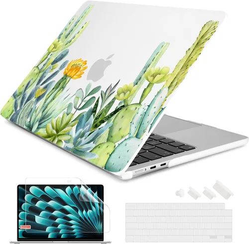 Miniatura 24 de Batianda Funda prémium para MacBook Air de 15 pulgadas M5 2026 M4 2025 M3 2024 M2 2022, ultra delgada de 0.047 in, carcasa rígida de plástico