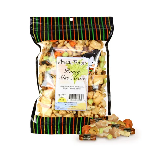 Asia Trans Honey mixta arare – Dulce y salado surtido Nori Komaki, Sakura, Kakinotane galletas de arroz – Aperitivo japonés crujiente, Mochi
