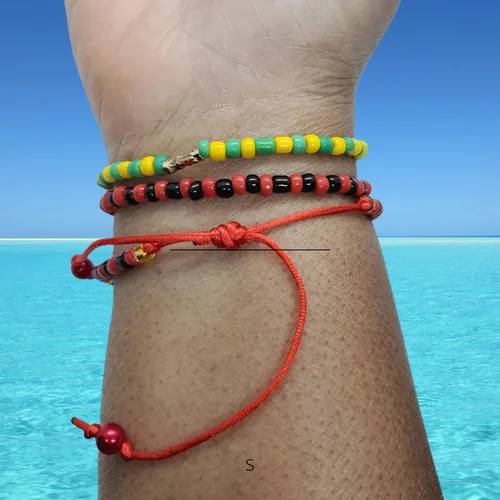 Miniatura 20 de Hecho a mano contra el mal de ojo orishas joyería de protección Ilde elástico elástico ajustable con cuentas unisex amuleto pulsera conjunto