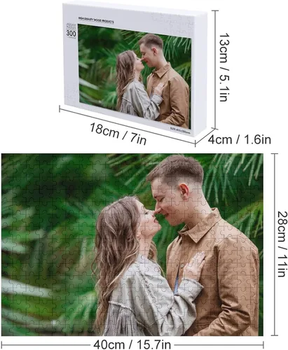 Miniatura 2 de Rompecabezas personalizados a partir de fotos, 1000, 500, 300 piezas, rompecabezas personalizado para adultos, BF GF, pareja, familia, boda, regalo