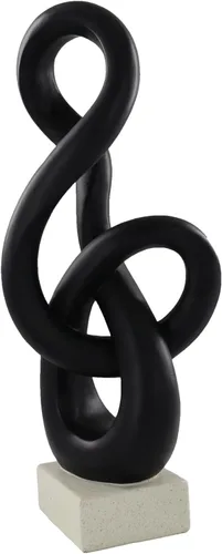 Miniatura 18 de Escultura decorativa de cinta abstracta moderna de 10 pulgadas, esculturas de nudo, decoración del hogar, estatuas de mesa de café, decoración