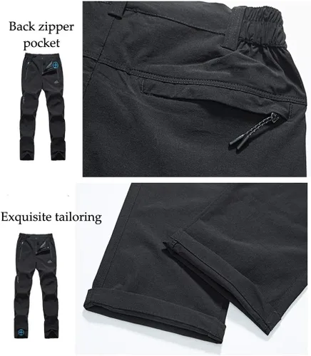 Miniatura 6 de Rdruko Pantalones deportivos ligeros de secado rápido para mujer resistentes al agua con bolsillos