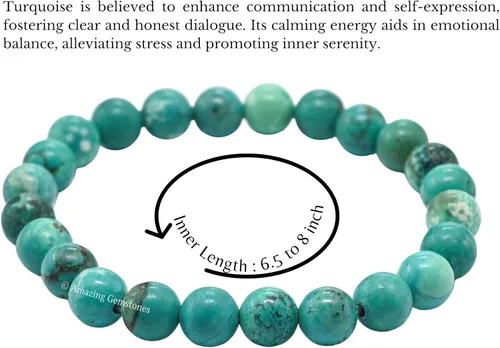 Miniatura 25 de Amazing Gemstone Pulsera de cristal para mujeres y hombres, pulsera de cristal curativo de protección, pulsera elástica con cuentas de piedras