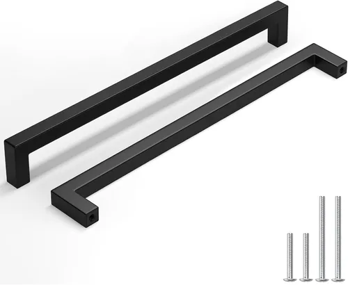 Miniatura 20 de homdiy Paquete de 1 tirador de gabinete negro mate de 3 pulgadas, manijas de cajón de acero inoxidable, manijas de cajón de acero inoxidable