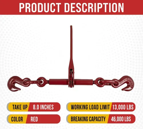 Miniatura 2 de Mytee Products 1/2" - 5/8" Sujetador de Cadena con Trinquete