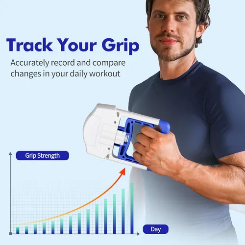 Miniatura 2 de Grip Strength Tester, Digital Hand Dynamometer FDA Registered with Backlit LCD for Grip Strength Testing and Training
