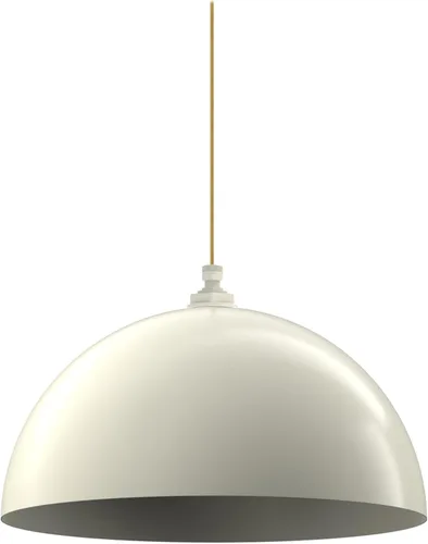 Miniatura 9 de Steel Lighting Co. Melrose - Lámpara colgante Montada en el techo Cúpula redonda de 18 pulgadas Estilo moderno y contemporáneo de granja Crema