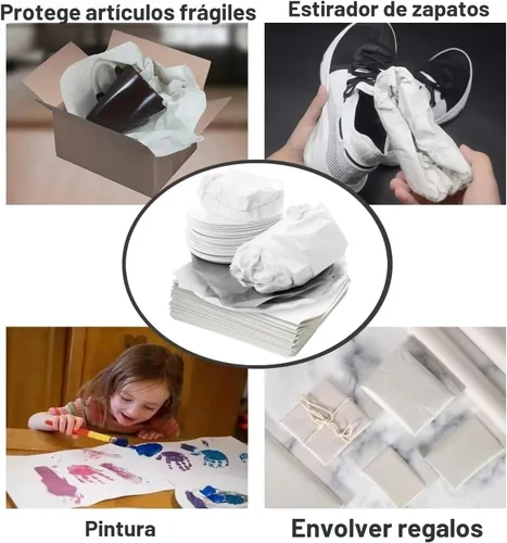 Miniatura 3 de Papel de embalaje de 12 x 12 pulgadas para mudanza, 100 hojas para proteger porcelana frágil y vasos, papel de envolver pequeño para envío y como
