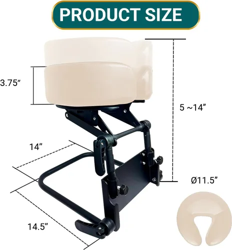 Miniatura 2 de Reposacabezas de masaje para cama, almohada boca abajo después de la cirugía ocular, soporte de cabeza de masaje en cama, equipo de recuperación