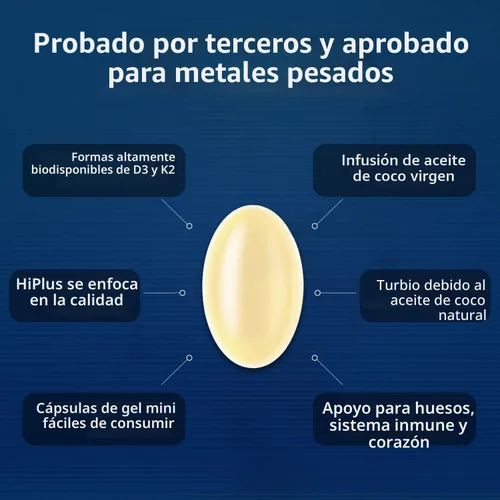 Miniatura 6 de Vitamina D3 10,000 UI + K2 200 mcg, 300 cápsulas blandas Aceite de coco Apoyo 2 en 1 para huesos, inmunes y cardíacos Fácil de tragar, sin OMG