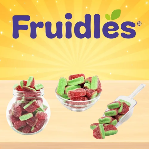 Miniatura 3 de Fruidles Gomitas de sandía en rodajas de caramelo, deliciosas gomitas con sabor a frutas recubiertas de azúcar (1 libra)