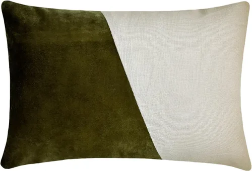 Miniatura 9 de Fabric Mart Direct Funda de cojín para sofá, fundas de cojín decorativas de color verde y gris, de 12 x 12 pulgadas, almohadas de retazos de bloques