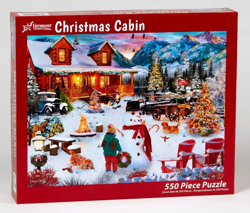 Miniatura 2 de Rompecabezas de cabina de Navidad de 550 piezas por Vermont Christmas Company