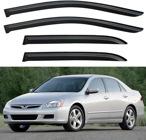 Miniatura 241 de YQAUTEC Viseras de Ventana Protectores de Lluvia para Honda Civic 2022 2023 2024 2025 2026, Deflectores de Viento de Ventilación de Ventana Fuera
