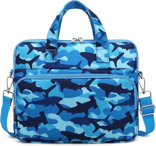 Miniatura 10 de Funda de transporte para tableta infantil Octsky - Bolsa protectora de 12.5 pulgadas con correa para el hombro, forro suave