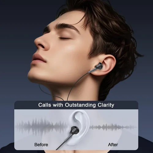 Miniatura 4 de Auriculares con cable USB C para Samsung Galaxy S26 Ultra/S25 FE/S24/S23/S22/S21/A17/A56/A36, auriculares con cable para iPhone 17/16/15 Pro/Pro
