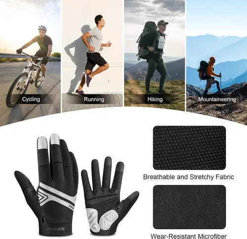 Miniatura 8 de INBIKE - Guantes para bicicleta de montaña MTB, categoría BMX, categoría ATV, todoterreno, DH, de descenso, para ciclismo, carretera, carreras
