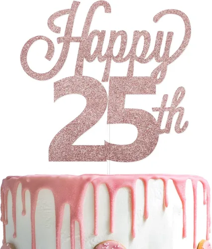 Miniatura 68 de LINGTEER - Decoración para pastel con texto "Happy Birthday 100", color negro